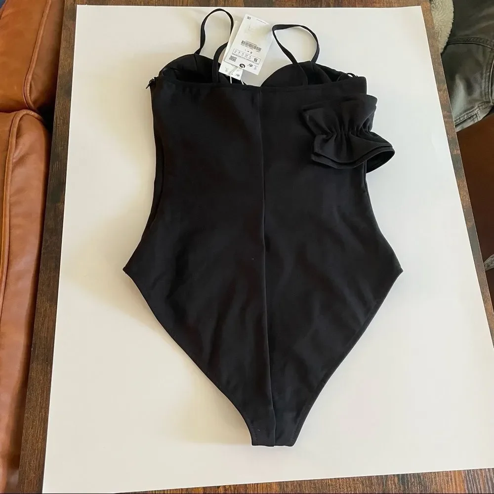 ZARA Ruffle Bodysuit - Picture 4 of 16